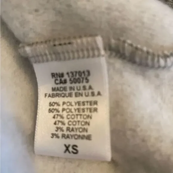 Wildfox No Bad Days fleece short sleeve oversized rainbow sweatshirt NWT size xs - Picture 7 of 9